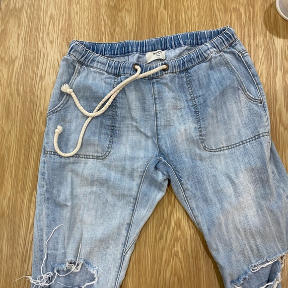 One Teaspoon shabbies drawstring boyfriend pants large - Picture 2 of 6